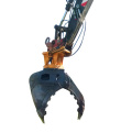 Excavator rotating grapple log grapple for small excavator clamp on bucket teeth